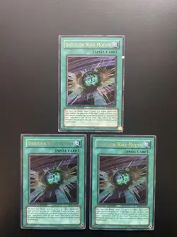 Yugioh Diffusion Wave-Motion RDS-ENSE1 Ultra Rare Limited Edition Damaged X3 - Image 1