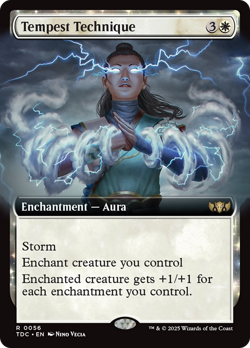 Tempest Technique (Extended Art) Tarkir: Dragonstorm Commander NM CARD ABUGames - Image 1
