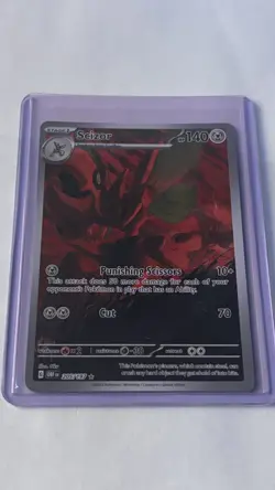 Scizor Pokemon TCG Sv03: Obsidian Flames IR Card 205/197 (Excellent Condition) - Image 1