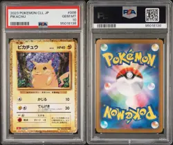 PSA 10 Pikachu 008/032 Holo CLL Pokemon Trading Card Game Classic Japanese 2023 - Image 3
