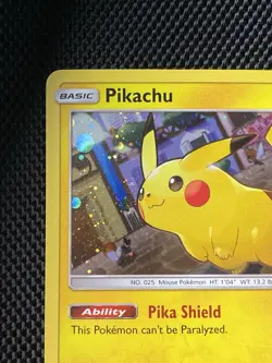 Pikachu - SM157 - SWIRL Pokemon Sun & Moon Promo Holo Rare Card LP/NM - Image 2