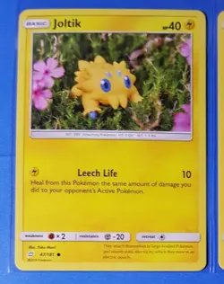 4x Joltik 47/181 Pokemon card SM Team Up common NM - Image 3