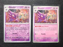 2x Haunter 093/165 (1 reverse holo) Pokemon card SV 151 uncommon NM - Image 1