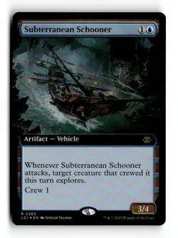 MTG | Subterranean Schooner | LCI | Foil | MP | English | Playset (x4) - Image 1