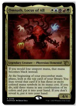 MTG Foil Omnath, Locus of All - March of the Machine MP English Playset (x4) - Image 3