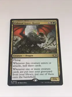 Colossal Grave-Reaver 0050 Non Foil Rare Tarkir Dragonstorm Commander MTG NM - Image 1