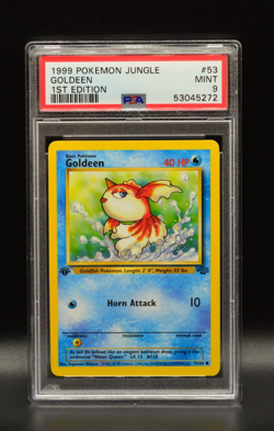 Goldeen 1st Edition 1999 Pokemon Jungle #53 WOTC PSA 9 - Image 1