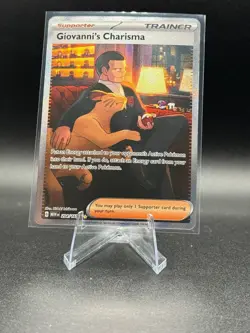 Pokemon TCG Giovanni's Charisma 204/165 Sv: Scarlet & Violet 151 Holo - Image 1