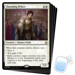 CHARMING PRINCE (STARTER COLLECTION) X4 Foundations FDN Magic MTG MINT CARD - Image 1