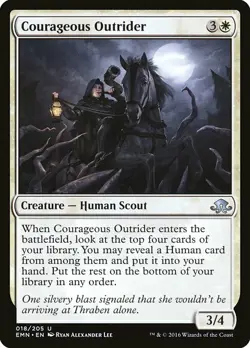 1x Courageous Outrider - NM English MTG - Eldritch Moon - Image 1