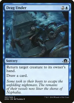 1x Drag Under - NM English MTG - Eldritch Moon - Image 1