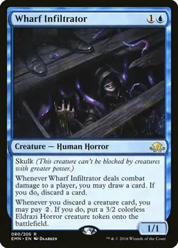 1x Wharf Infiltrator - NM English MTG - Eldritch Moon - Image 1