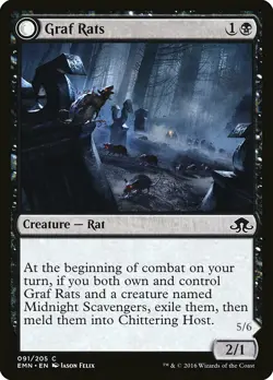 1x Graf Rats // Chittering Host - NM English MTG - Eldritch Moon - Image 1