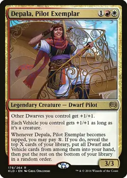 1x Depala, Pilot Exemplar - NM English MTG - Kaladesh - Image 1