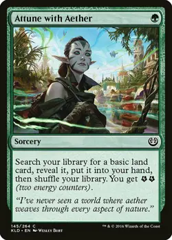 1x Attune with Aether - NM English MTG - Kaladesh - Image 1