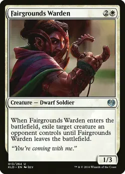 1x Fairgrounds Warden - NM English MTG - Kaladesh - Image 1