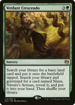 1x Verdant Crescendo - NM English MTG - Kaladesh - Image 1