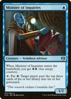 1x Minister of Inquiries - NM English MTG - Kaladesh - Image 1