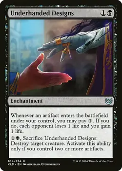 1x Underhanded Designs - NM English MTG - Kaladesh - Image 1