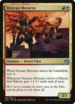 1x Veteran Motorist - NM English MTG - Kaladesh - Image 1