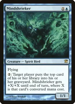 DAMAGED Mindshrieker 67 Innistrad ISD MTG - Image 1
