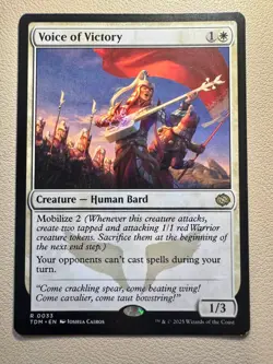 MTG Voice of Victory Tarkir: Dragonstorm Regular #0033 NM - Image 1