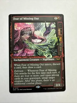 MTG Fear of Missing Out (Showcase) 316 - Duskmourn: House of Horror Rare NM EN - Image 1