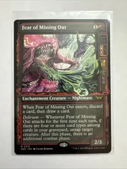 MTG Fear of Missing Out (Showcase) 316 - Duskmourn: House of Horror Rare NM EN - Image 3