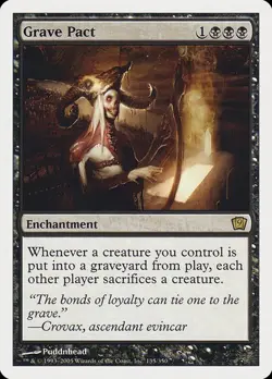 9th Edition MTG 1 Grave Pact Magic - Image 1