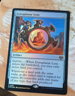 MTG Extraplanar Lens Commander Masters NM FOIL - Image 1