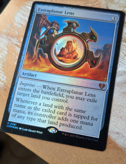 MTG Extraplanar Lens Commander Masters NM FOIL - Image 2