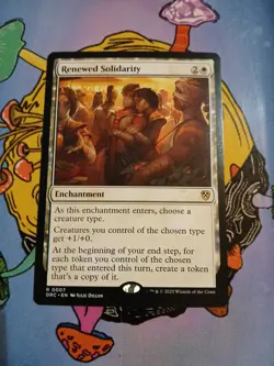 x1 Renewed Solidarity - Commander: Aetherdrift - NM - MTG - Image 1