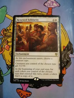 x1 Renewed Solidarity - Commander: Aetherdrift - NM - MTG - Image 4