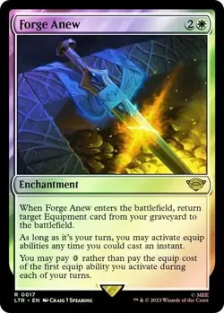 MTG LTR Forge Anew #17 (R) NM - Lord of the Rings - FOIL - Image 1