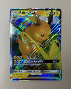 Raichu GX 20/68 - Pokemon Sun & Moon Hidden Fates Ultra Rare NM🔥🔥 - Image 1