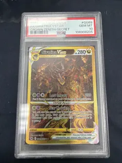 2023 Pokemon SWSH Crown Zenith Secret #GG69 FA Giratina Vstar PSA Gem G251218 - Image 1
