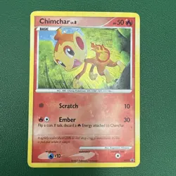 Chimchar LV8 DP02 Black Star Promo Holo Foil Pokemon Card TCG 2007 HP - Image 1