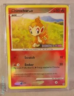 CHIMCHAR Lv 8 HP 50 Diamond & Pearl 76/130 HOLO Pokemon Card - Image 1
