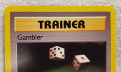 Gambler [C] 60/62 1st-Edition Trainer Fossil English Pokemon 1999 Vtg TCG NM - Image 2