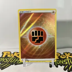 Pokemon Basic Fighting Energy 157/159 Ultra Rare Crown Zenith Full Art Holo NM - Image 1