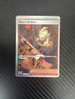 Boss's Orders 265/193 Pokemon Paldea Evolved NM - Image 1