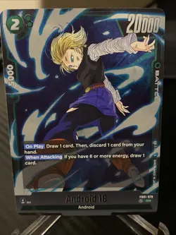 Dragon Ball Super: Fusion World Android 18 FB01-079 SR Awakened Pulse - Image 1