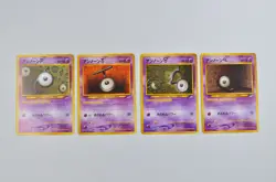 Original Japanese Unown P Q T V Neo Destiny Pokemon Card - Image 1