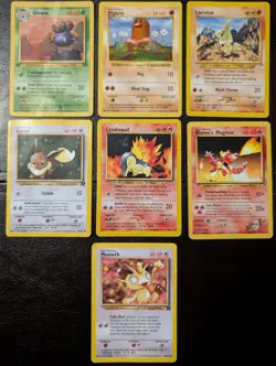 Vintage Pokemon Lot (44) Cards 🔥Vintage Cards Base Fossil Jungle 1st Ed HP/DMG - Image 1