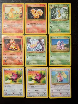 Vintage Pokemon Lot (44) Cards 🔥Vintage Cards Base Fossil Jungle 1st Ed HP/DMG - Image 3