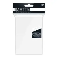 PRO-Matte Standard Card Sleeves: White (100) - Image 1