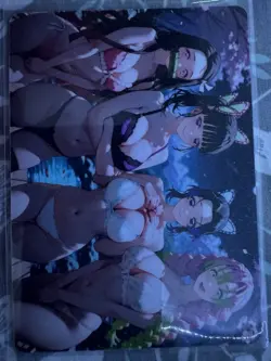 Mitsuri,Shinobu,Nezzy,Kanao, Slayer Waifu Double Sided Trading Card Spicy - Image 2