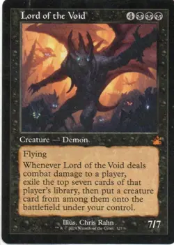 MTG: Ravnica Remastered: Retro Frame Lord of the Void: Lightly Played Condition - Image 1