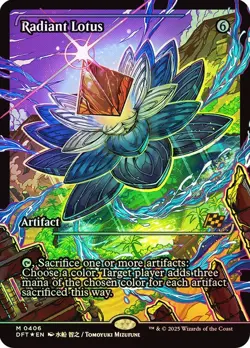 Radiant Lotus Showcase Foil Aetherdrift NM MTG - Image 1