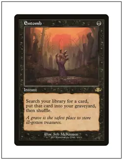 1x Entomb, Retro Frame, Dominaria Remastered, Magic the Gathering MTG NM - Image 1
